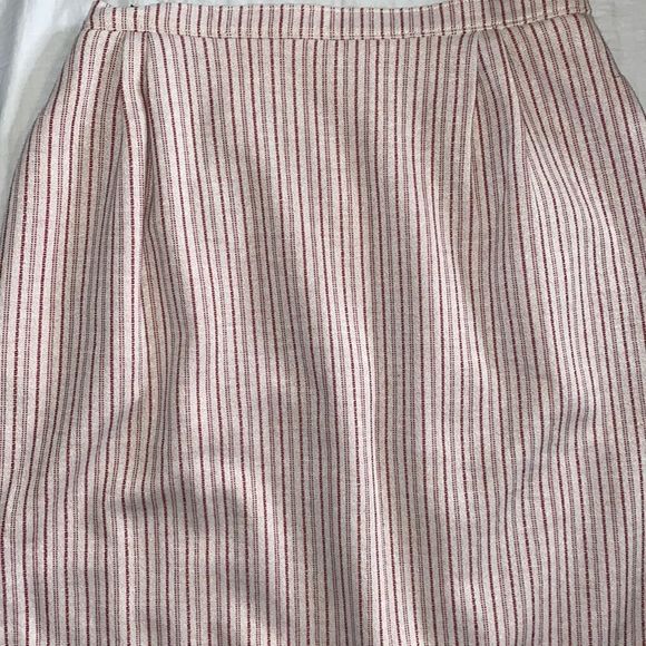 ✨SOLD✨ Vintage Wool Stripe Skirt Size 12 - Picture 5 of 6